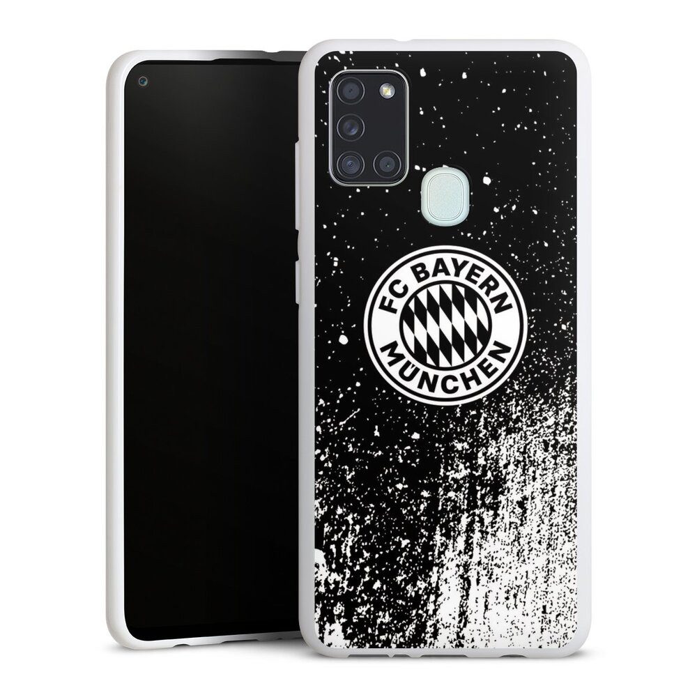 Handyhülle FC Bayern München Offizielles Lizenzprodukt FCB Splatter Schwarz - FCB