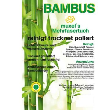 Muxel Muxel´s Reinigung Bambusviskose Tuch Set 2 er Set Reinigungstücher (66% Polyester / 18% Viskose aus Bambus/ 16% Polyamid, 40)