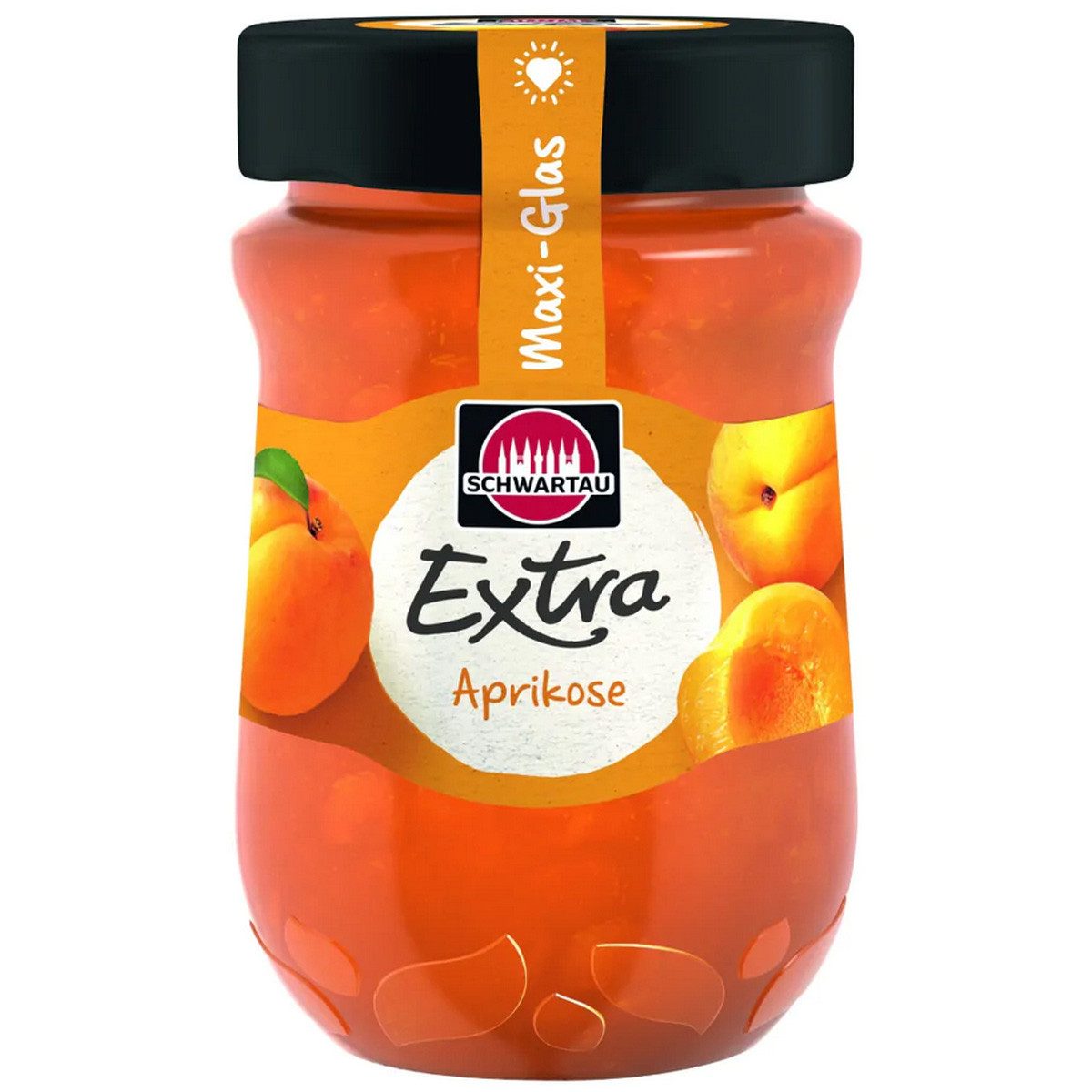 SCHWARTAU Fruchtaufstrich, Schwartau Extra Aprikose Frühstück Fruchtaufstrich Maxiglas 600g