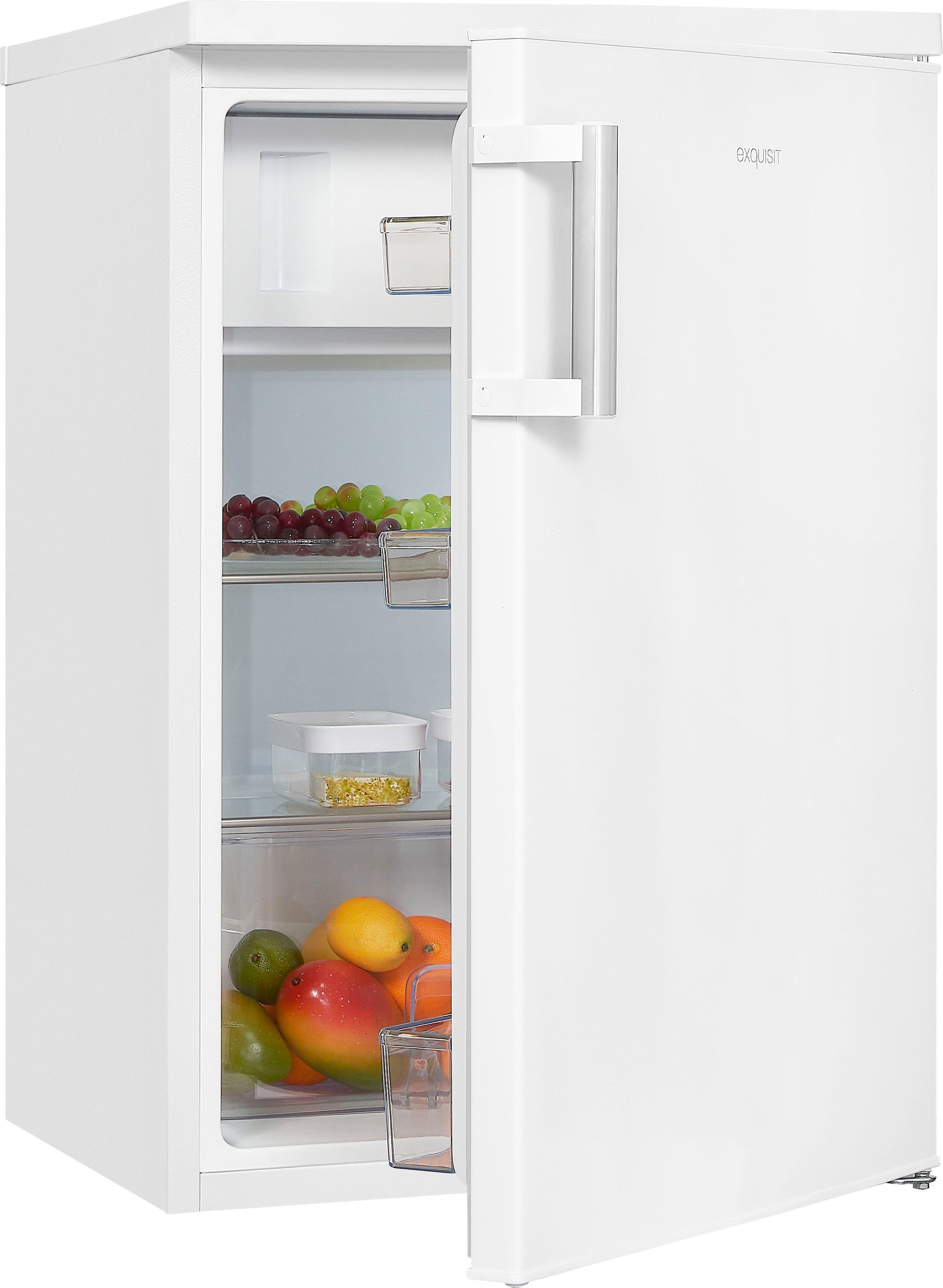 exquisit Kühlschrank KS16-4-H-010D weiss, 85 cm hoch, 56 cm breit weiß