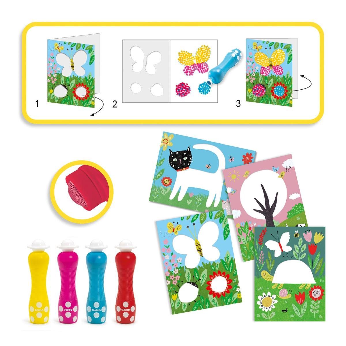 DJECO Kreativset Bastelpackung 18+: Kleine Punkte DJ09887