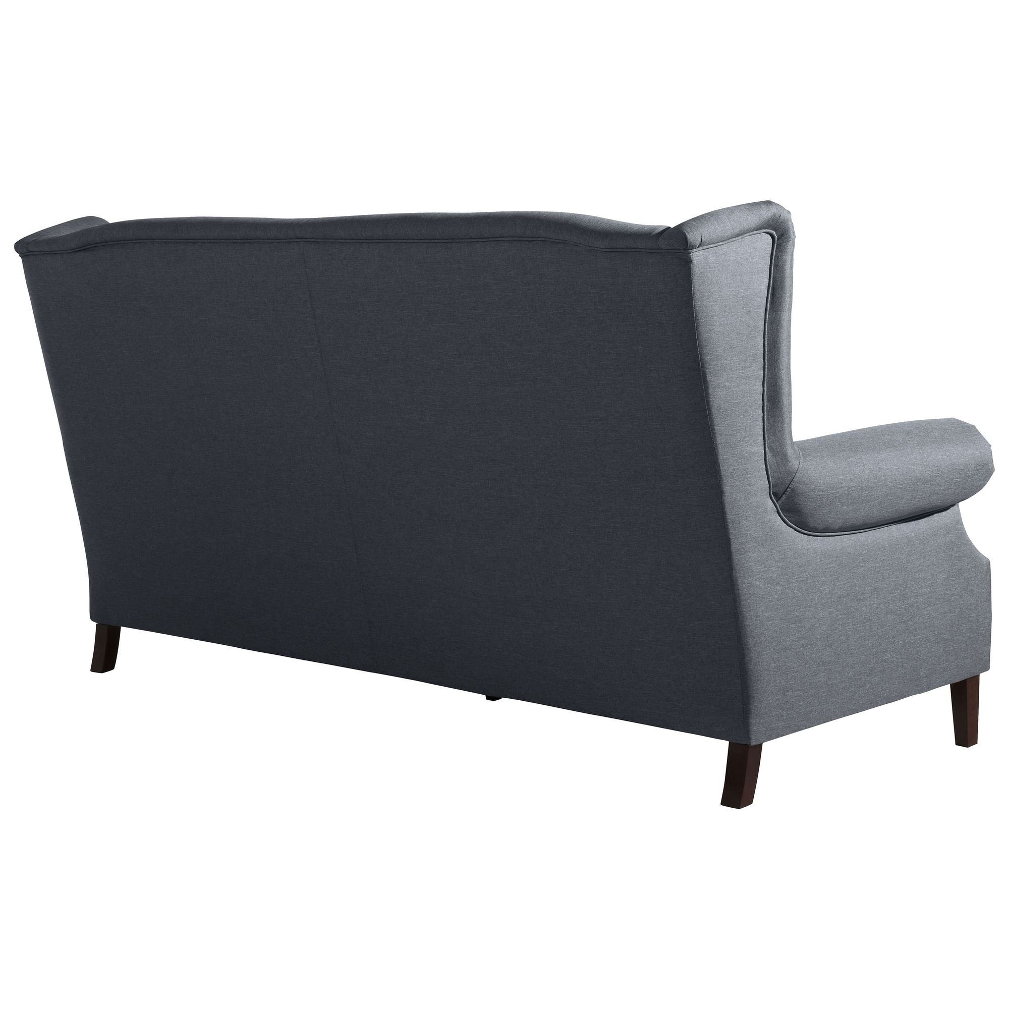 58 aufm Kessel Sofa Sofa verarbeitet,bequemer Kandy inkl. Flachgewebe, Versand Sitz Kostenlosem hochwertig (2-geteilt) 3-Sitzer Sparpreis Bezug 1 Teile