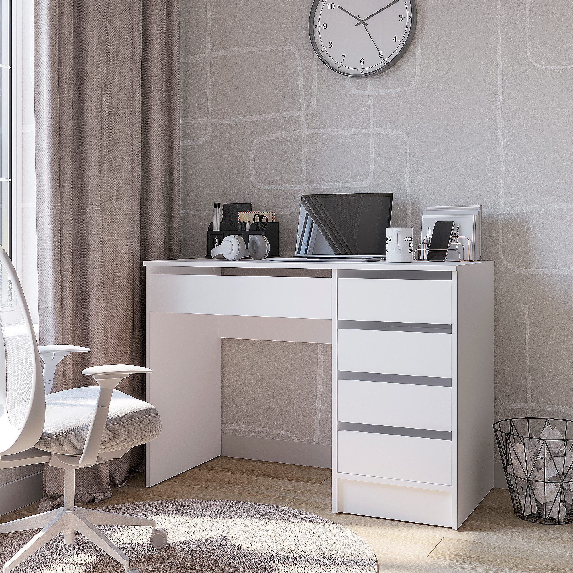 KOMTO Schreibtisch KOMTO Schreibtisch mit 5 Schubladen – Arbeitstisch PLIO günstig online kaufen