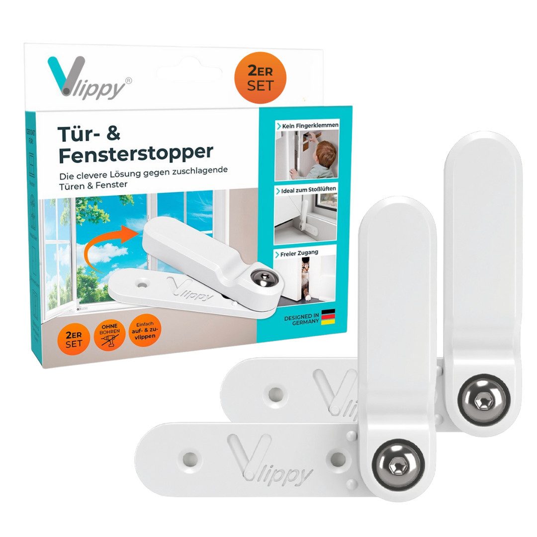 Vlippy Fensterstopper & Türstopper, 2 Stück, Verhindert das Zuschlagen von günstig online kaufen