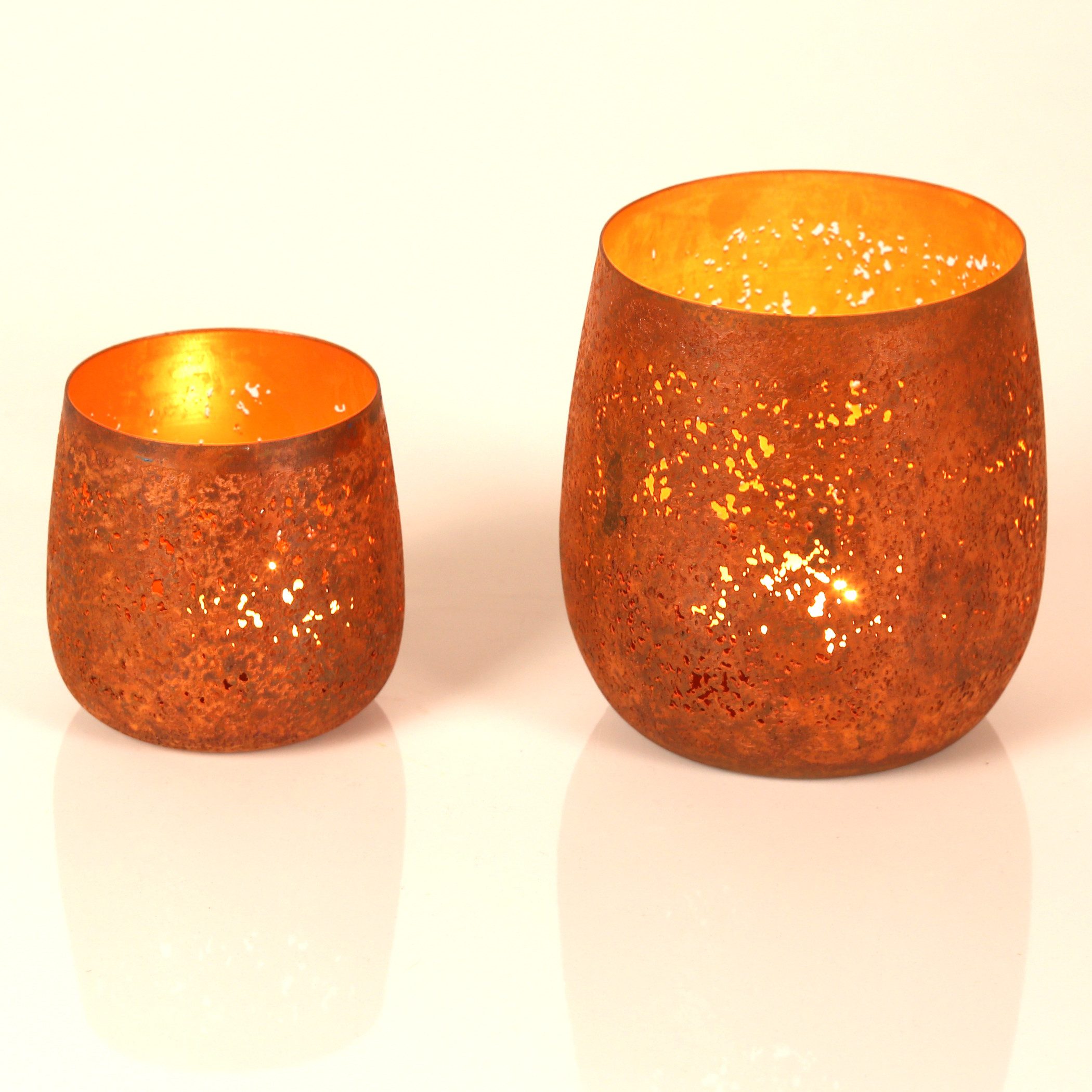 Casa Moro Настольные лампы Windlicht 2er Set Rost-Rot rustikal Metall Торшеры (einzigartige Tischdeko Industrial Look), Ostern Muttertag Deko für Teelichter Geschenk-Idee Ricardo 71148-2