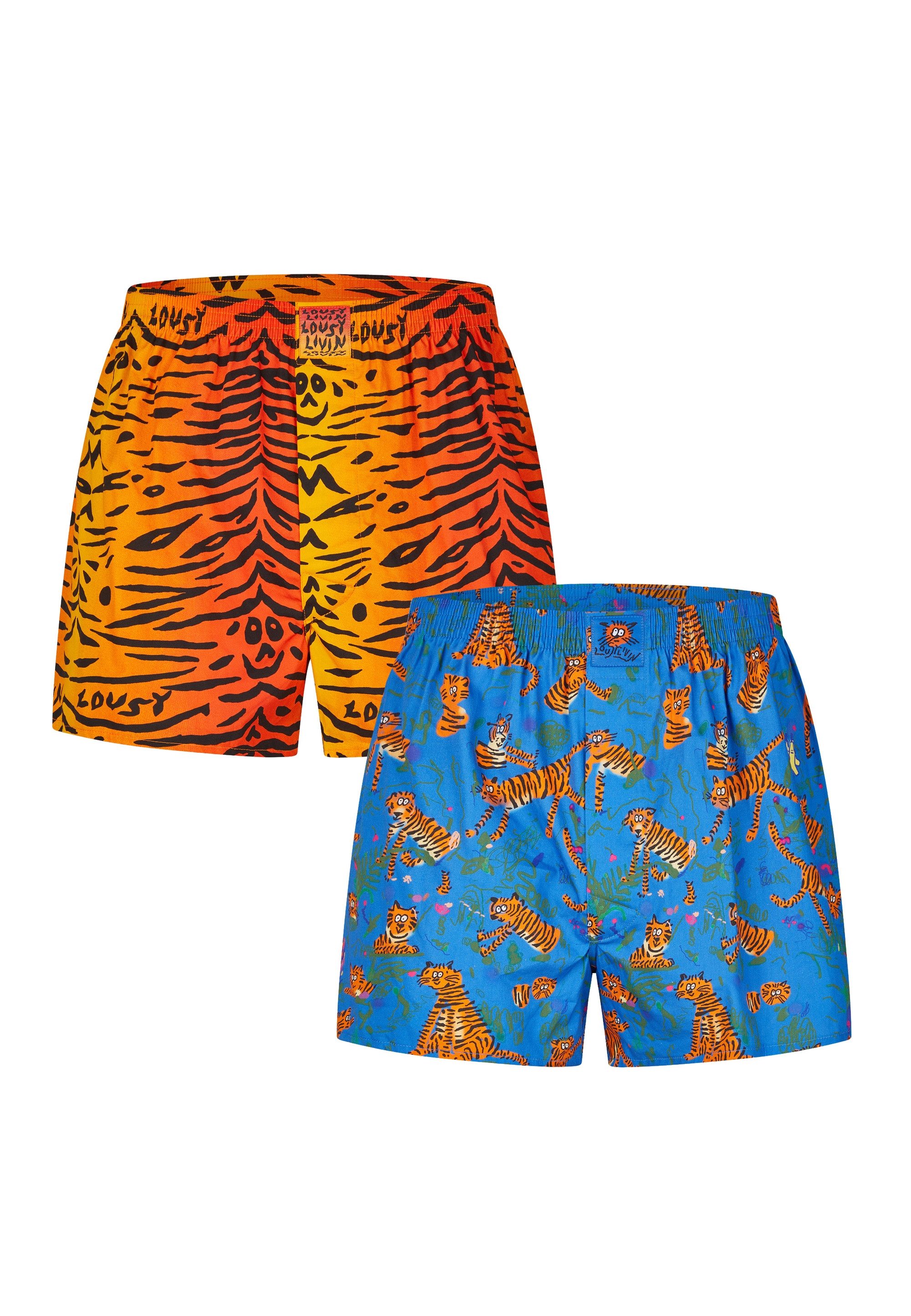 Lousy Livin Boxershorts 2Pack Boxershorts Tiger mit lockerem Schnitt