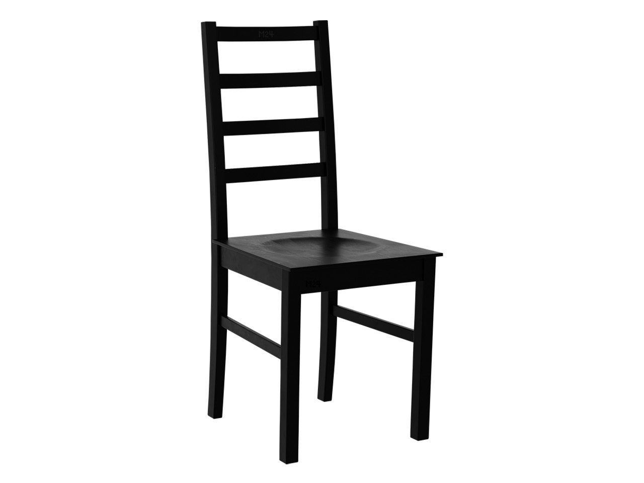MIRJAN24 Stuhl Nilo VIII DR (1 Stück), aus Buchenholz, 43x40x94 cm Schwarz