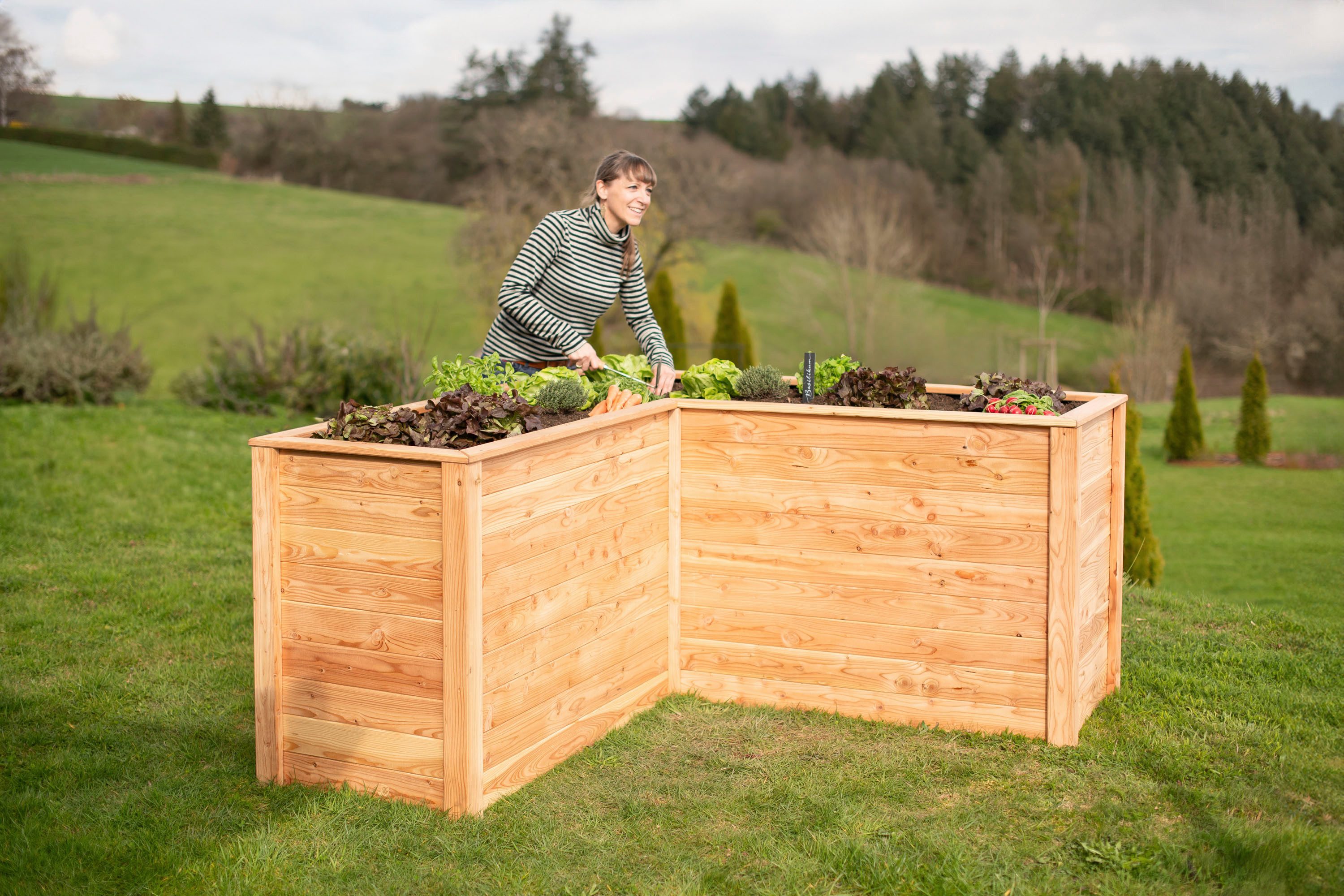 50NRTH Hochbeet Lärchenholz Hochbeet »Klassik L 170«, Eckhochbeet, Natur – Bild 5 von 5