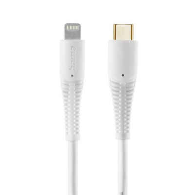 Hama Ladekabel für Apple iPhone, iPad, iPod, USB C auf Lightning Weiß 1,5 m USB-Kabel, Lightning, USB-C, (150 cm), Handykabel, Highspeed Datenübertragung 480Mbit/s, PVC, USB 2.0