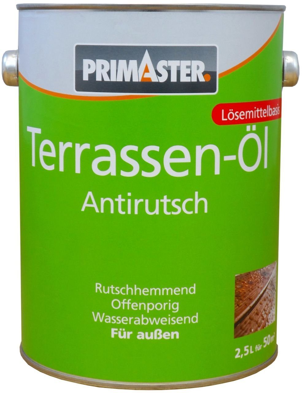 L Anti Rutsch teak Primaster Hartholzöl Primaster Terrassen-Öl 2,5