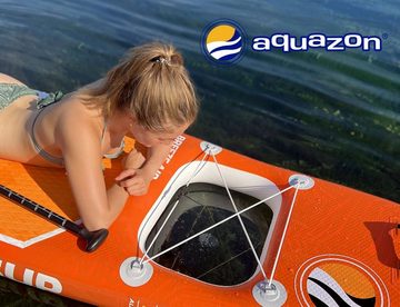 AQUAZON Inflatable SUP-Board SUP Stand up Paddling Board GLIDER AIR 345 11'3 GFK Paddel Allrounder