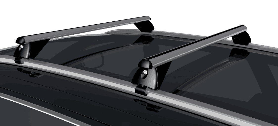 VDP Dachträger (Passend für Ihren Volkswagen Passat SW (5Türer) ab 2015 mit anliegender Reling), VDP Alu Dachträger RB003 kompatibel mit Volkswagen Passat Kombi (5Türer) ab 2015