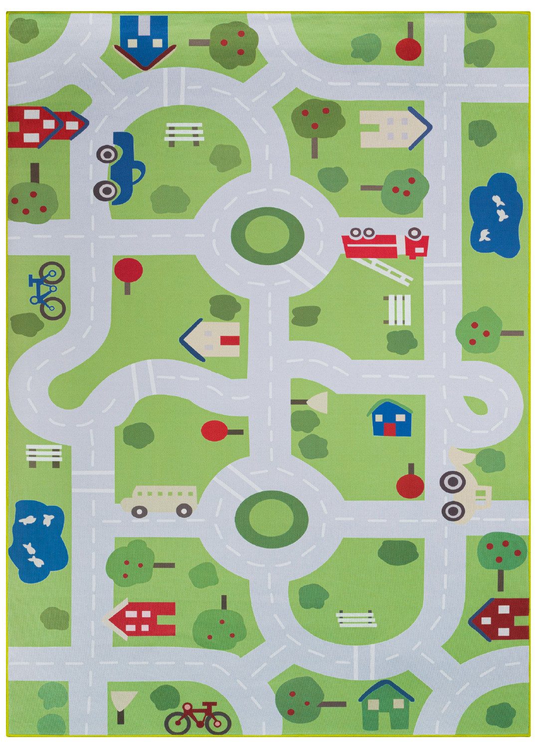 Tapiso Kinderteppich SNOOKI, rechteckig, Höhe: 5 mm, bunte Spielmotive, rutschfest, Kinderzimmer