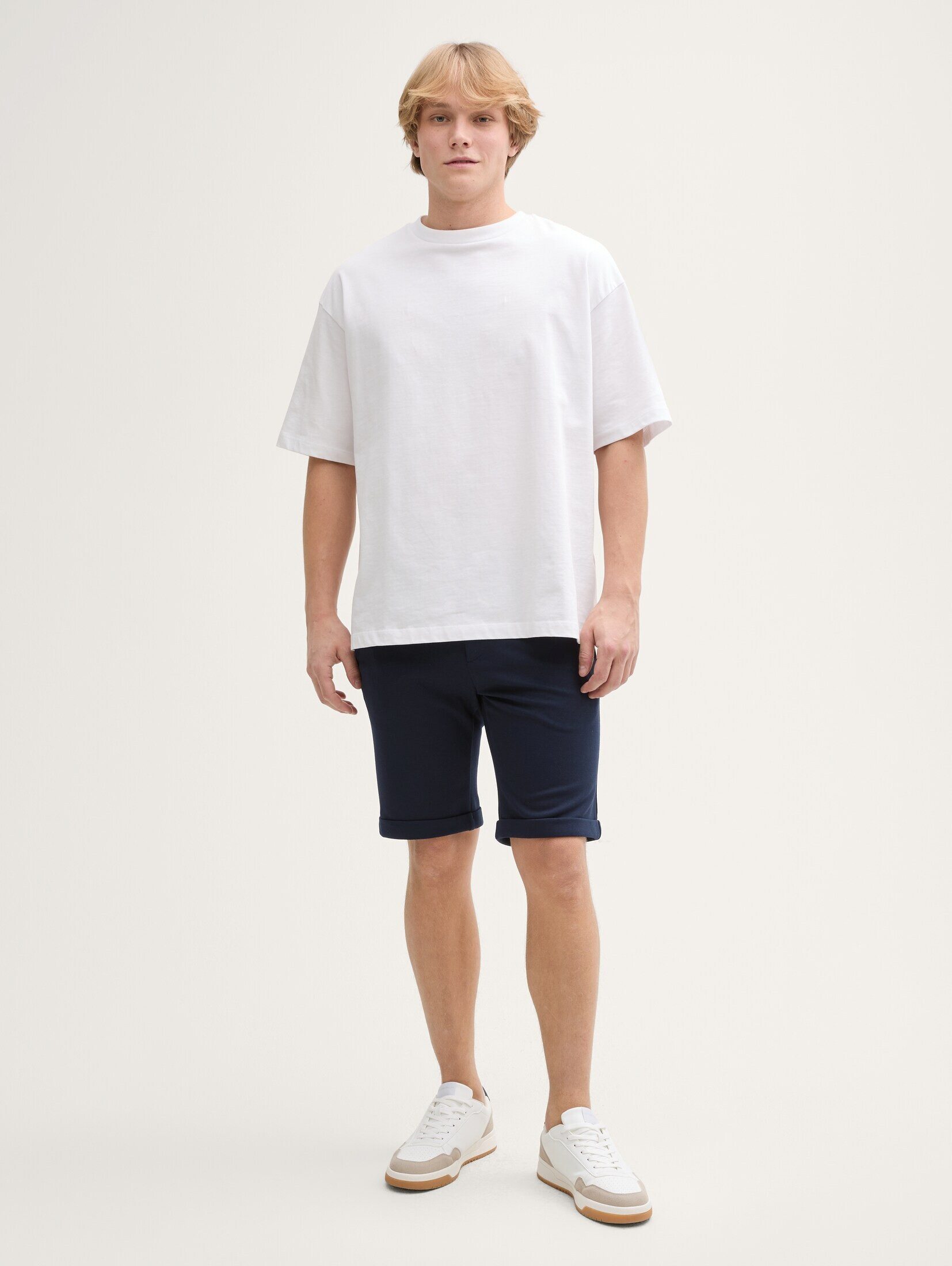 TOM TAILOR Denim Shorts Slim Piqué günstig online kaufen