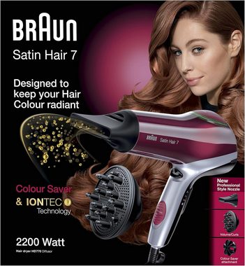 Braun Haartrockner Haarschädigungsschutz, 2200,00 W, Hochwertige mit Innovationen für perfektes Styling & optimalen Schutz
