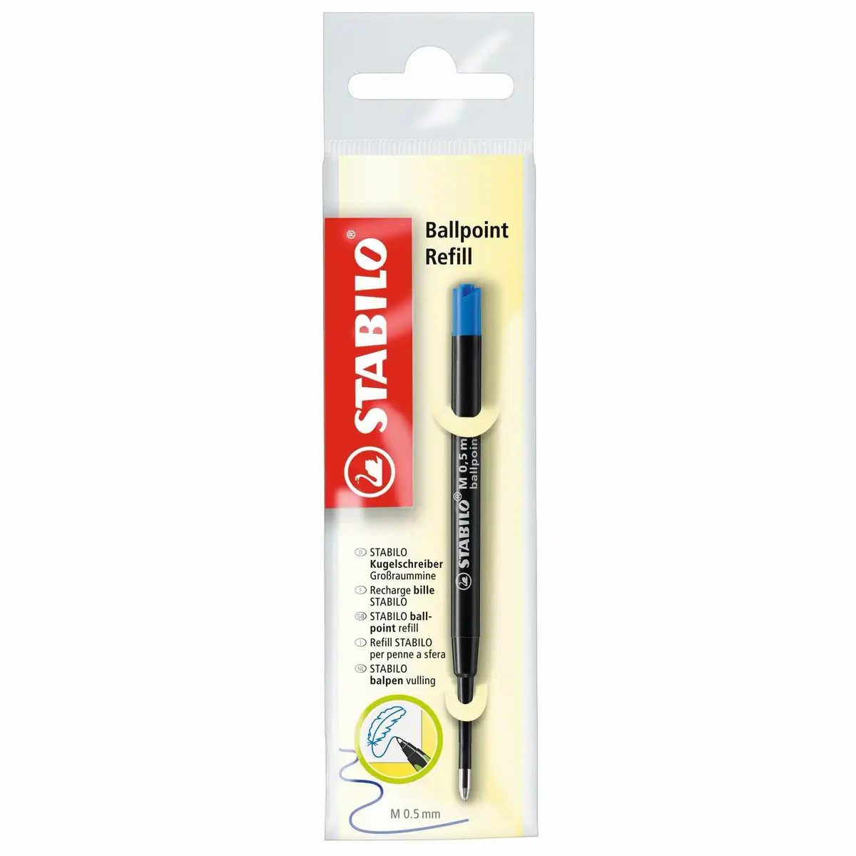 Kugelschreiber STABILO Kugelschreibermine blau Großraummine