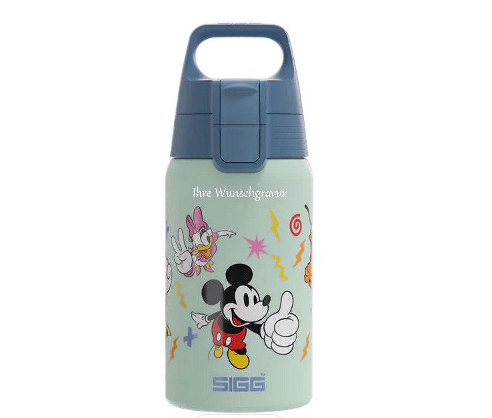 Sigg Trinkflasche Sigg Kinder Trinkflasche Shield ONE Kids 0,5 Liter, tolle Kindertrinkflasche mit schönen Motiven