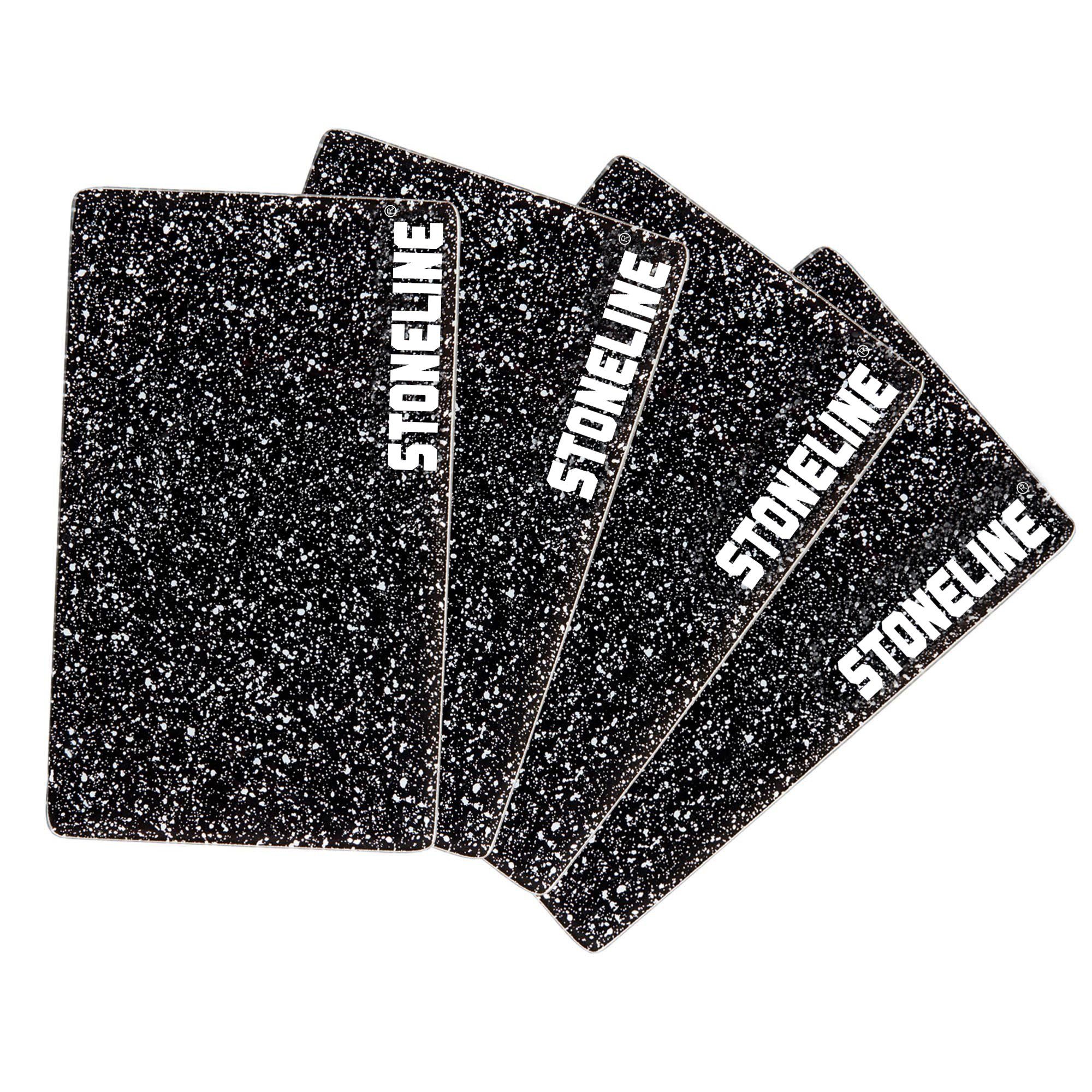 STONELINE Schneidebrett, Glas, (4-St), ideal auch als Topfuntersetzer, lebensmittelecht, bruchstabilisiert
