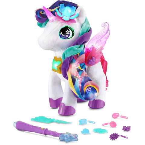 Vtech® Plüschfigur KidiFriends, Styla, mein Blumenzauber-Einhorn, mit Licht- und Soundeffekten