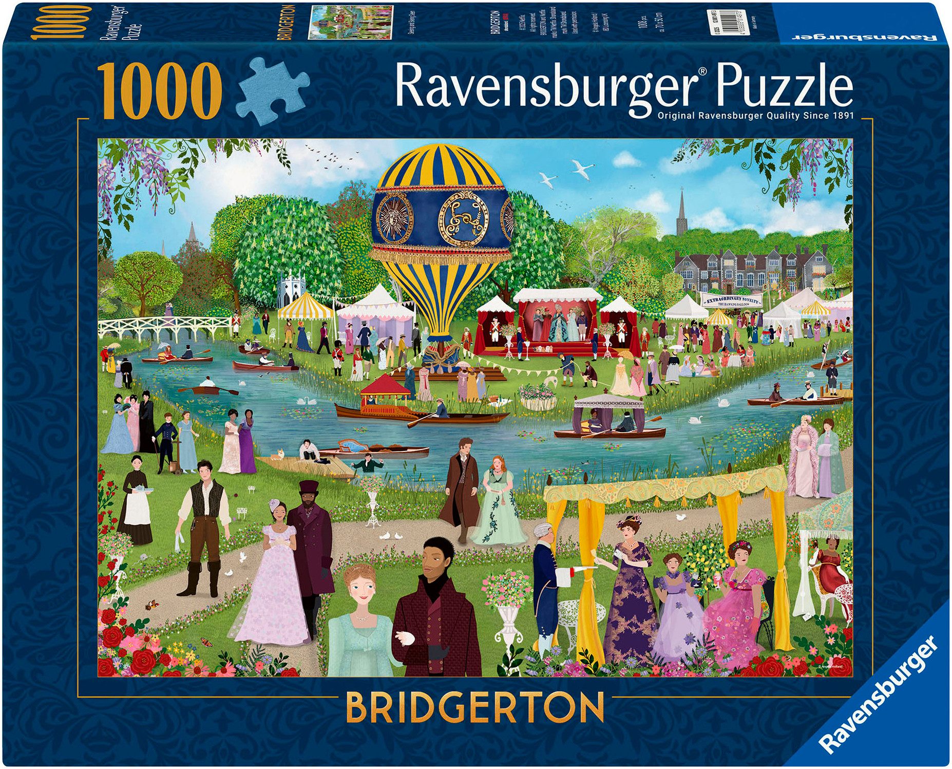 Ravensburger Puzzle Bridgerton - Sehen und gesehen werden, 1000 Puzzleteile günstig online kaufen