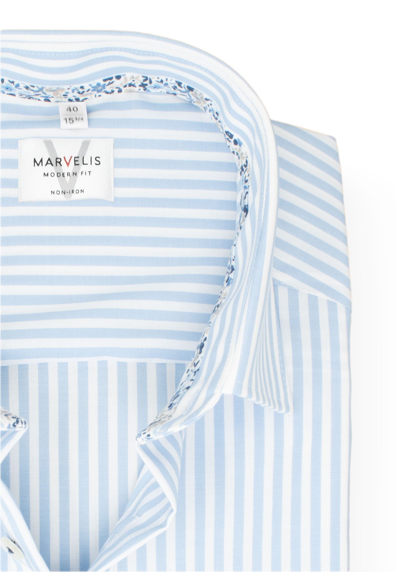 MARVELIS Kurzarmhemd Modern Fit normale, leicht günstig online kaufen