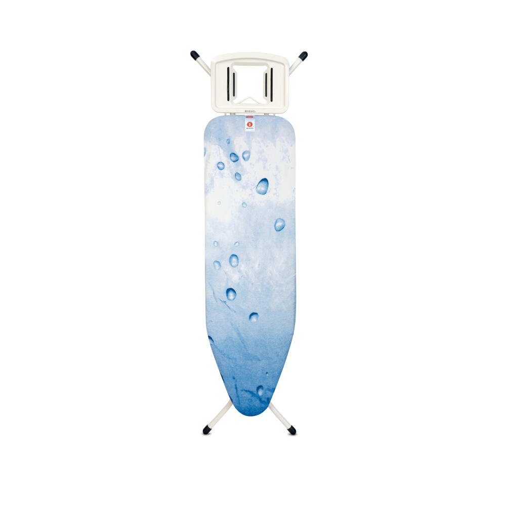 Brabantia Bügelbrett B Ice Water / Ivory 108501, Bügelfläche 124×38 cm