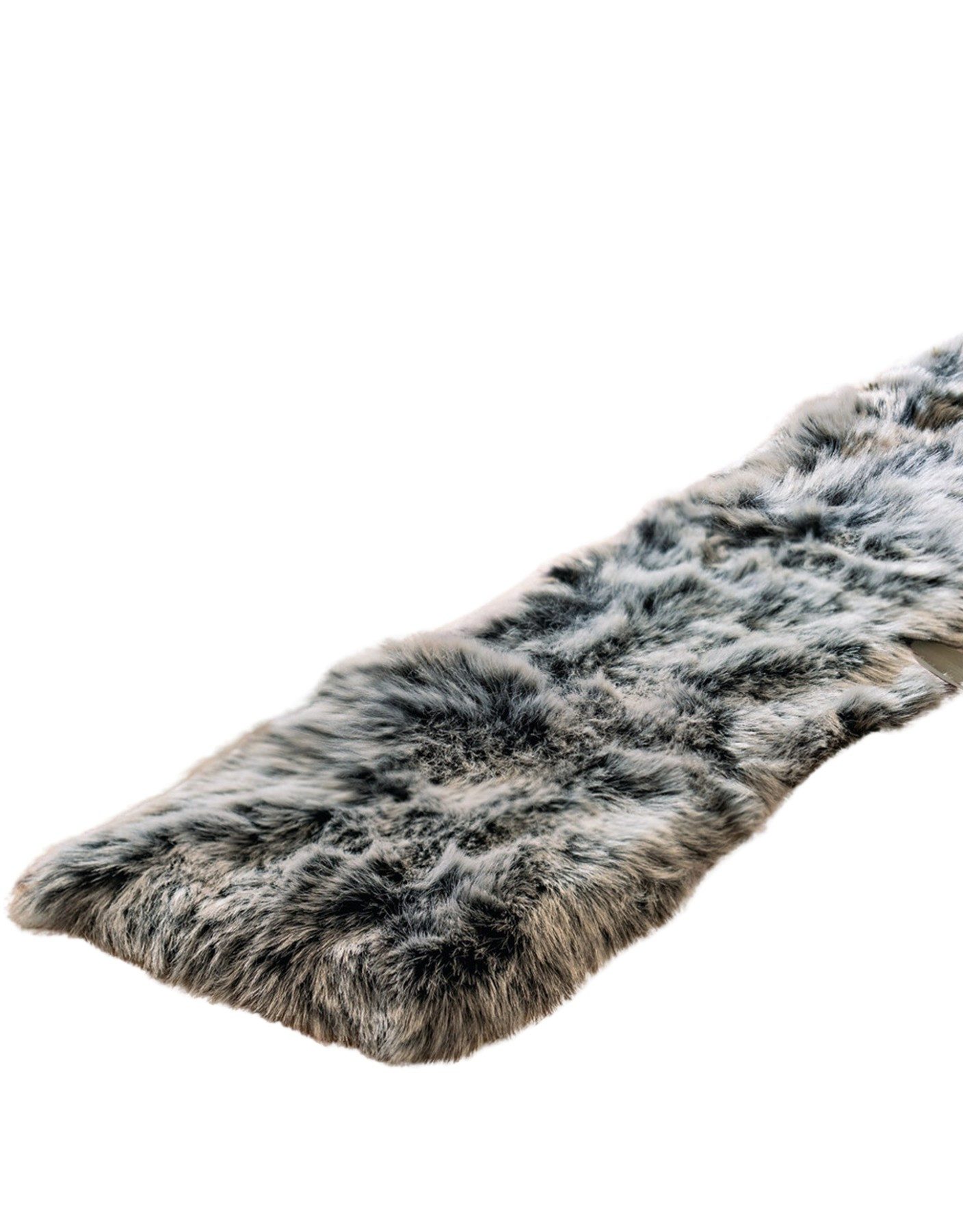 Dekoleidenschaft Tischläufer "Felloptik" schwarz / grau, aus Kunstfell, 20x günstig online kaufen