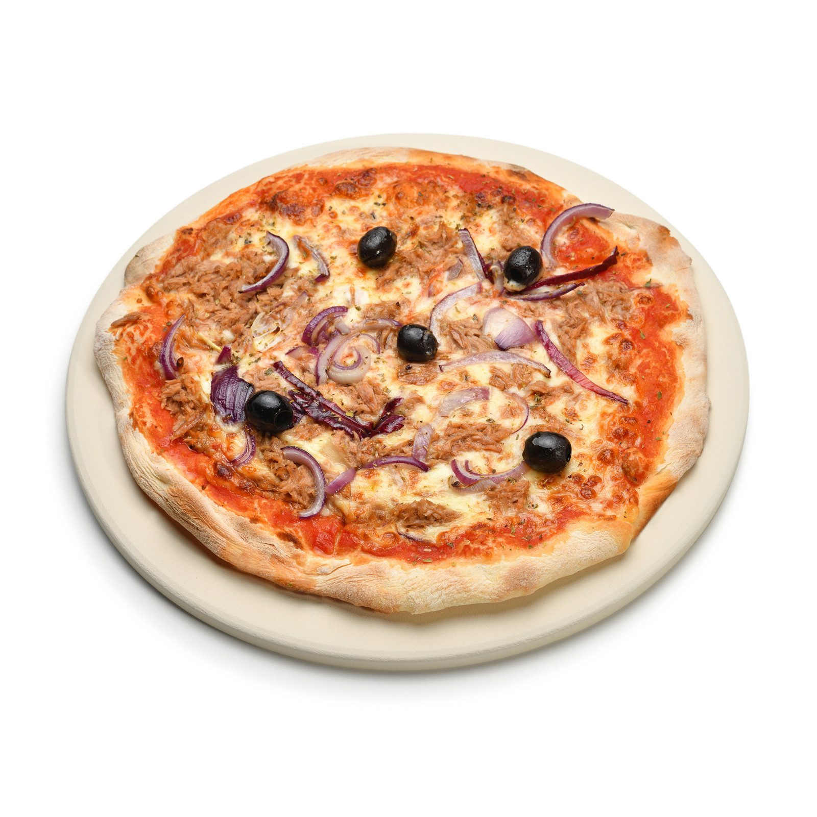 TAINO Pizzastein, Cordierit, aus Cordierit, gleichmäßige Hitzeverteilung, wärmespeichernd