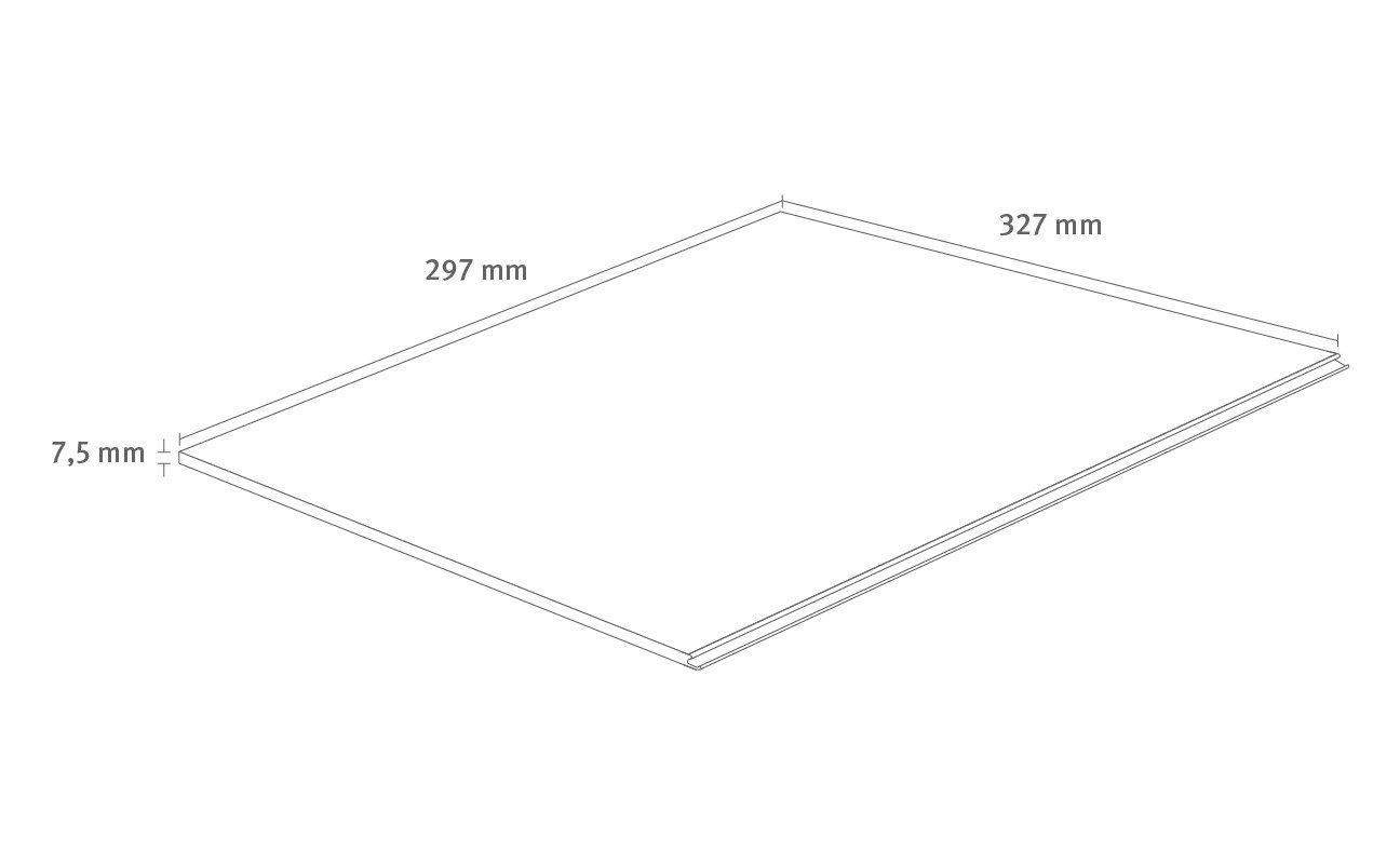 EGGER Designboden Muster Aquadura+ Hybridboden EDF300 Cremona Marmor, 1 St., Handmuster