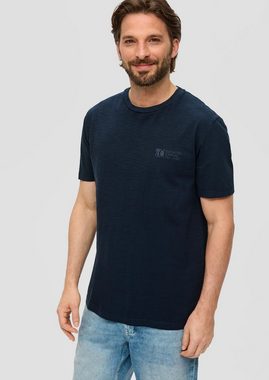 s.Oliver T-Shirt Jerseyshirt (3-tlg) Rundhals, kurzarm, Flammgarn, Logo, im 3er Pack