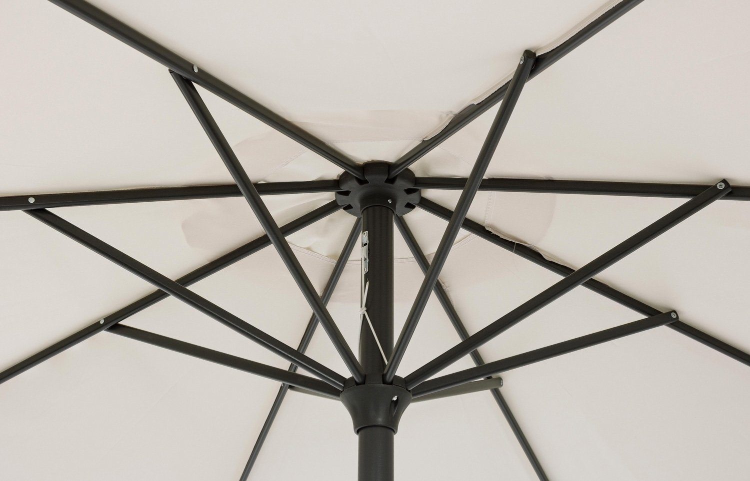 Bizzotto Sonnenschirm KALIFE, Beige, Ø 300 cm, Aluminium, Kippfunktion, Polyesterschirm