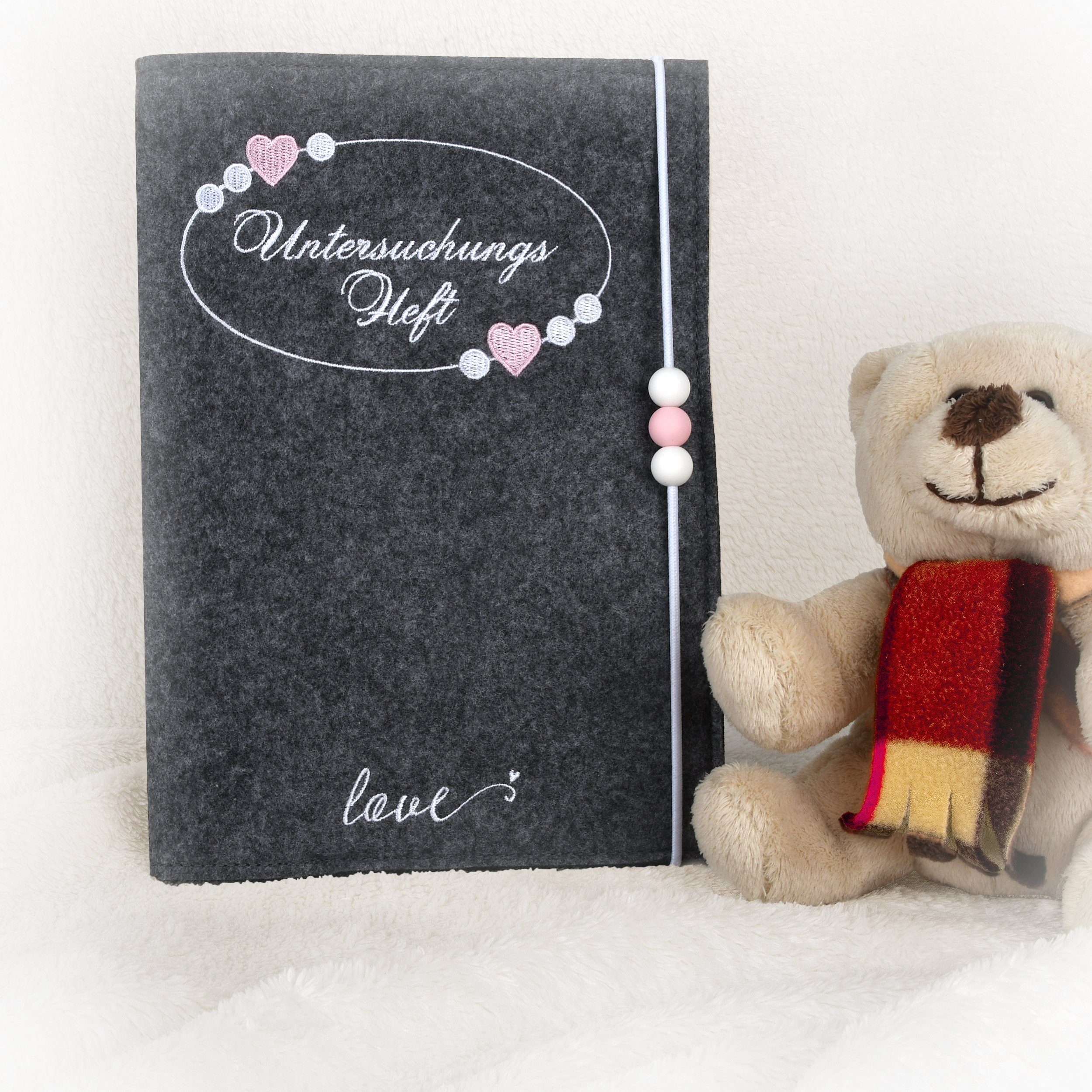 Lezzanna Mutterpass-Hülle Untersuchungsheft-Hülle Schutzhülle für das deutsche U-Heft aus Filz