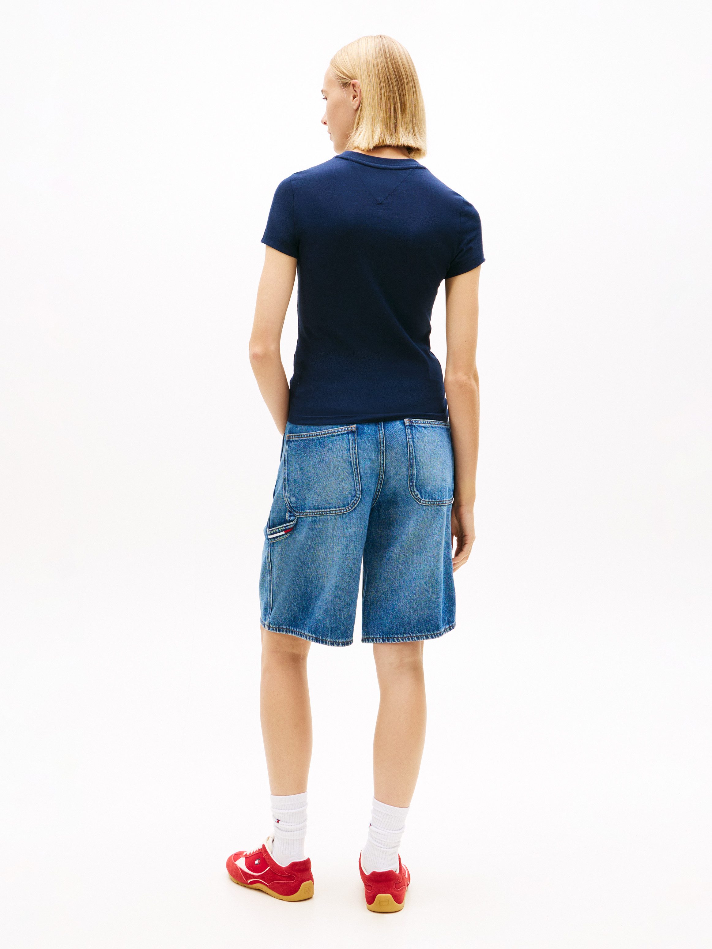 Tommy Jeans T-Shirt TJW SLIM WAVY FLAG TEE EXT mit Rundhalsausschnitt – Bild 5 von 5