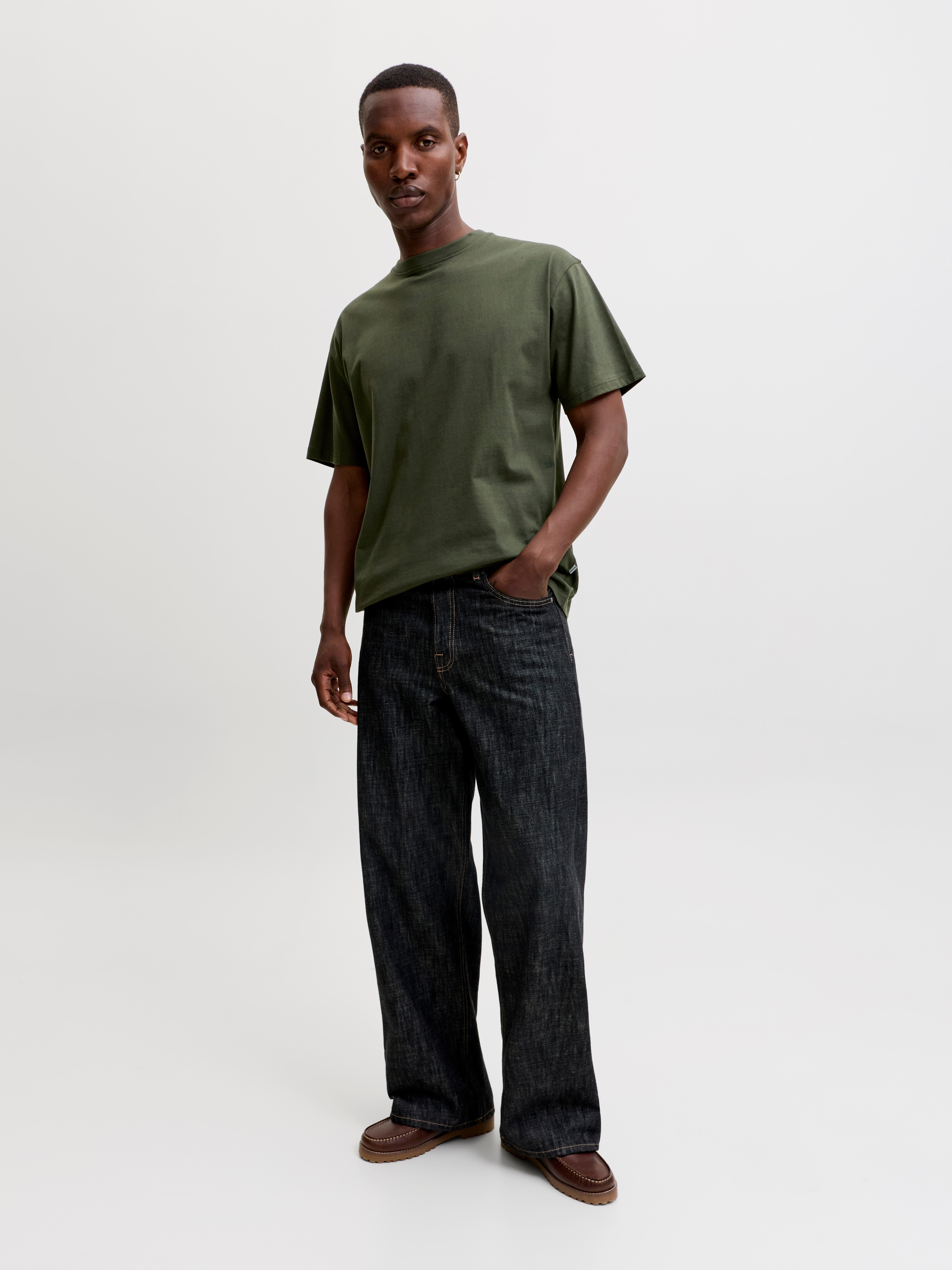 Jack & Jones Rundhalsshirt JJEORGANIC RELAXED TEE SS O-NECK NOOS Baumwolle, relaxed fit
