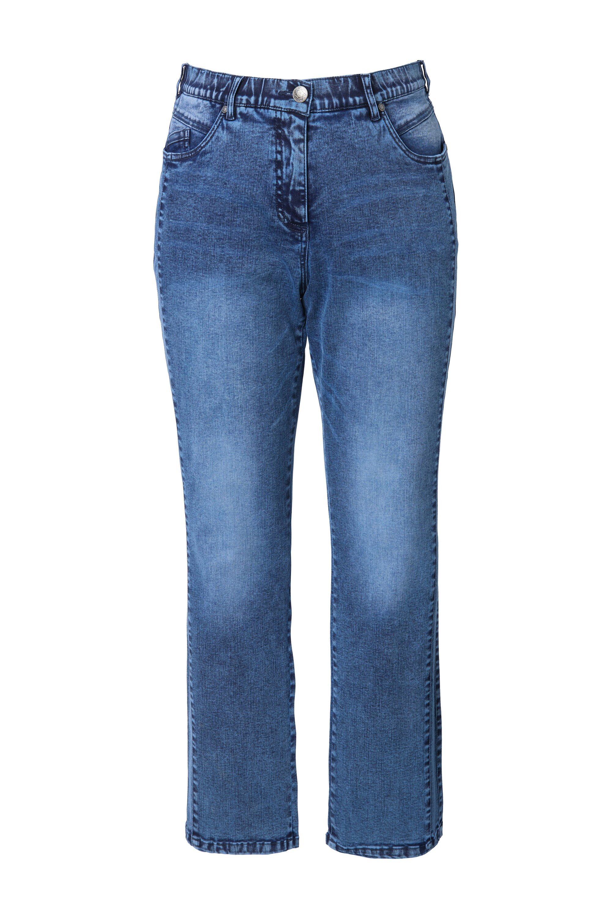 Ulla Popken 5-Pocket-Jeans Jeans Mandy Ziernähte günstig online kaufen
