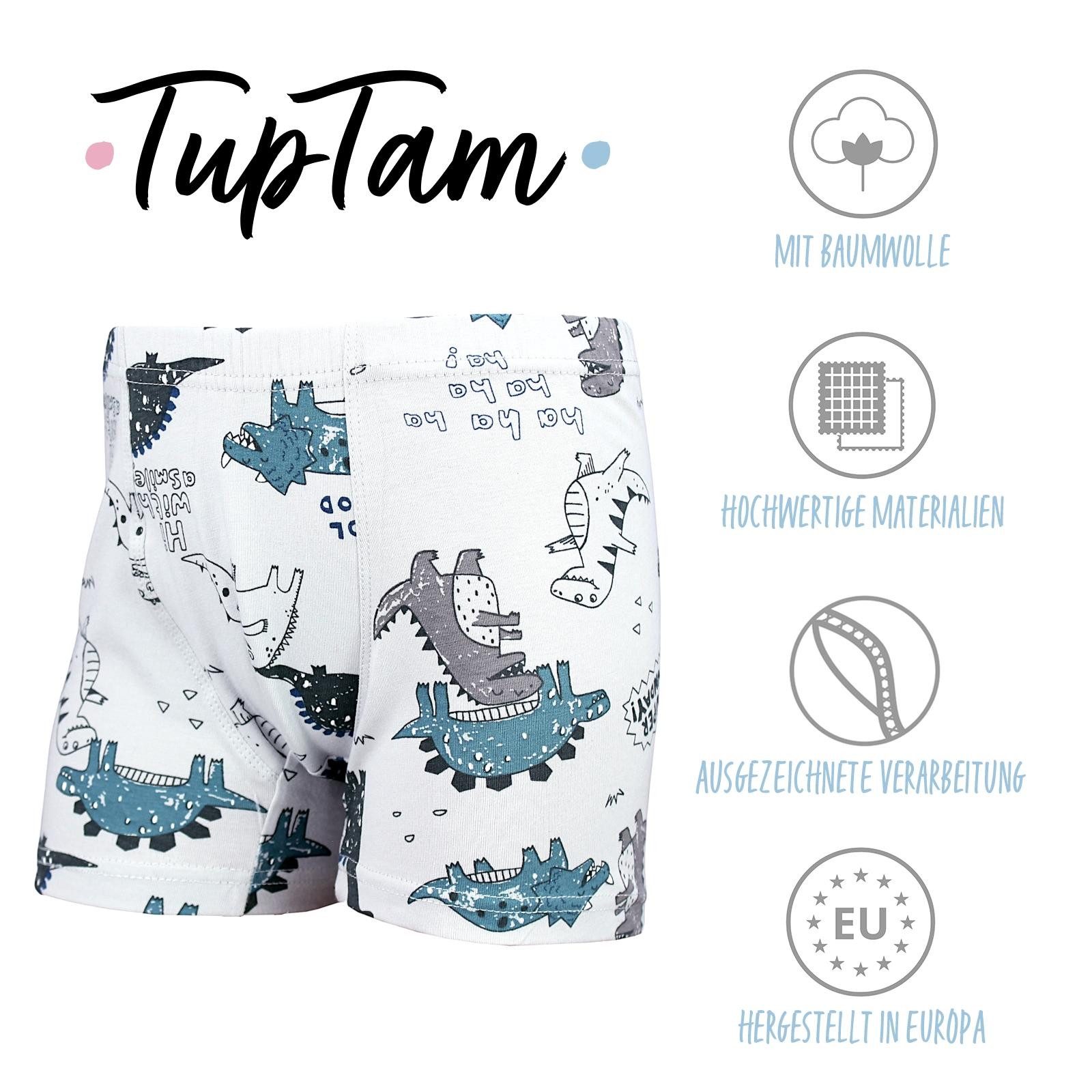 TupTam Boxershorts Jungen Boxershorts Unterhose Kinder Boxer Unterwäsche 10er / 5er Pack – Bild 2 von 5