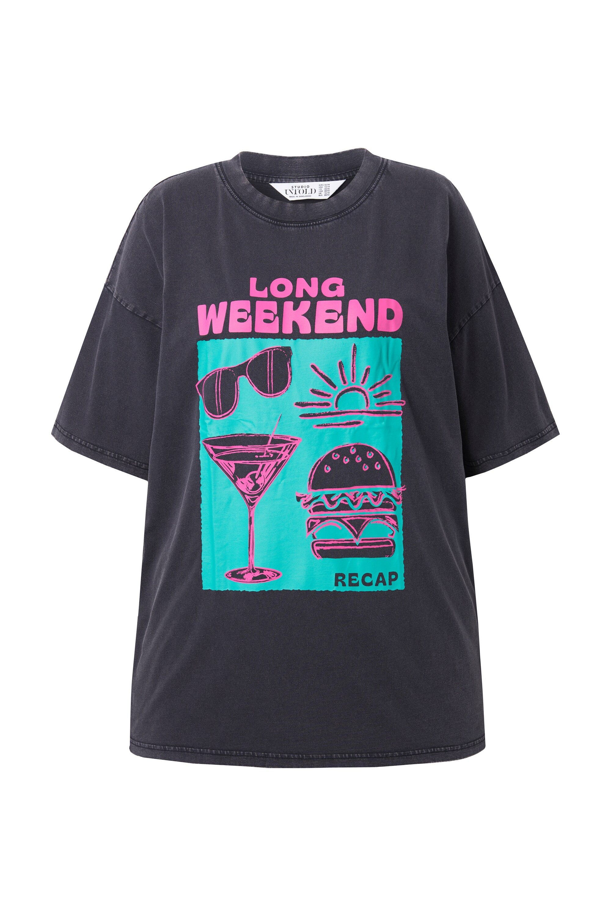 Studio Untold T-Shirt T-Shirt oversized Weekend Print günstig online kaufen