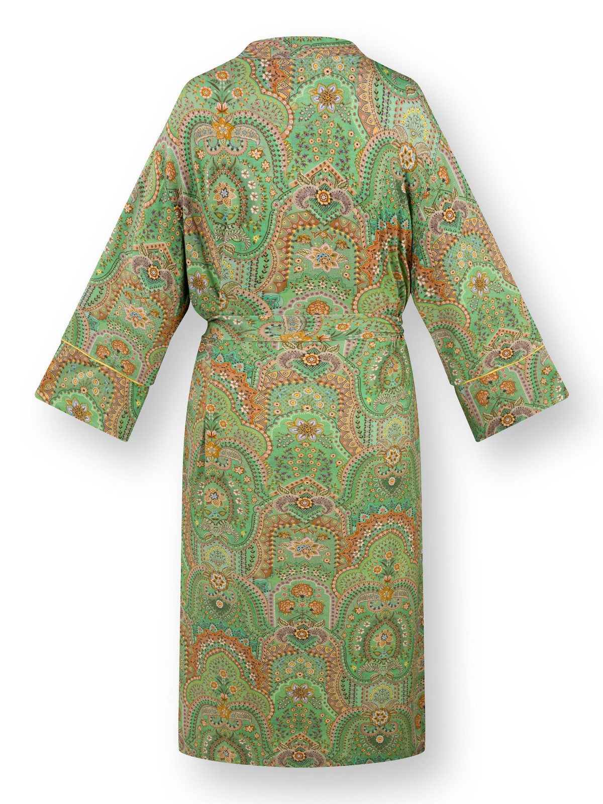 PiP Studio Bademantel Noa Kimono Jabali Green XL, Viskose / Elasthan
