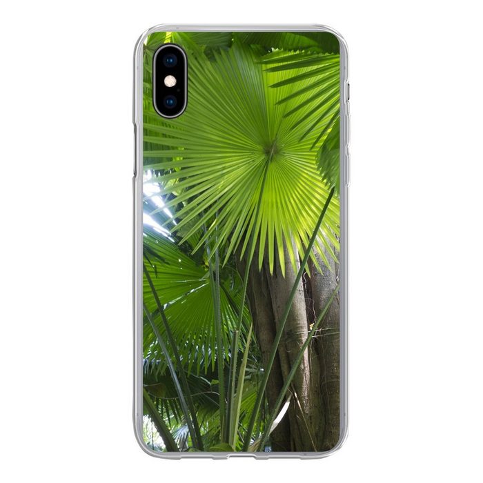MuchoWow Handyhülle Tropischer Regenwald Handyhülle Apple iPhone Xs Max Smartphone-Bumper Print Handy