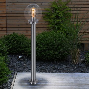 etc-shop LED Außen-Stehlampe, Leuchtmittel inklusive, Warmweiß, Außen Stand Leuchte Steh Lampe Terrasse Garten Beleuchtung