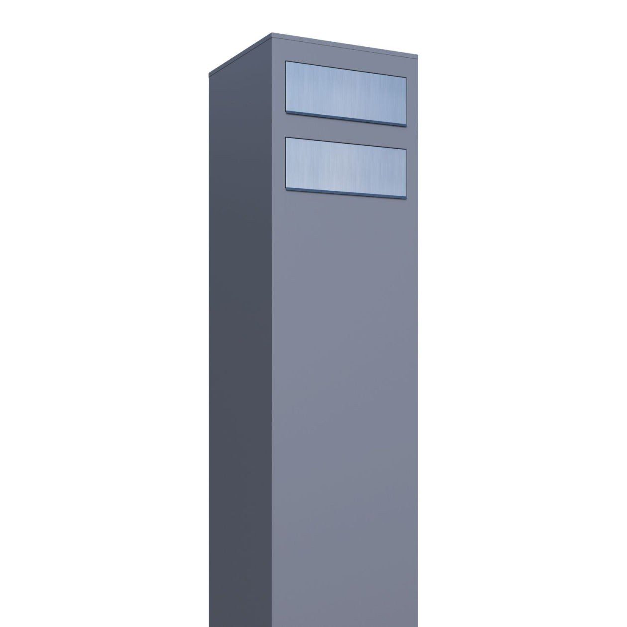 Bravios Briefkasten for Briefkastenanlage Metallic Two Grau Monolith