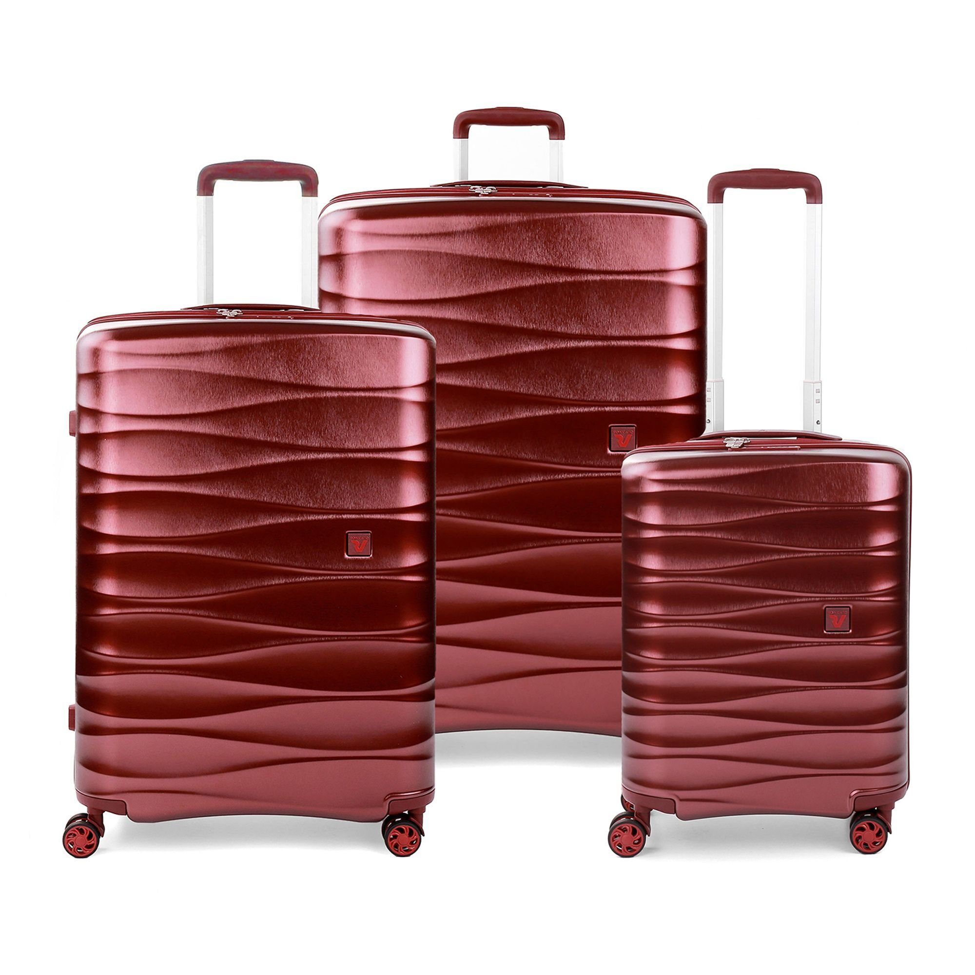 RONCATO Trolleyset Stellar, 4 Rollen, (3-teilig, 3 tlg), ABS rosso