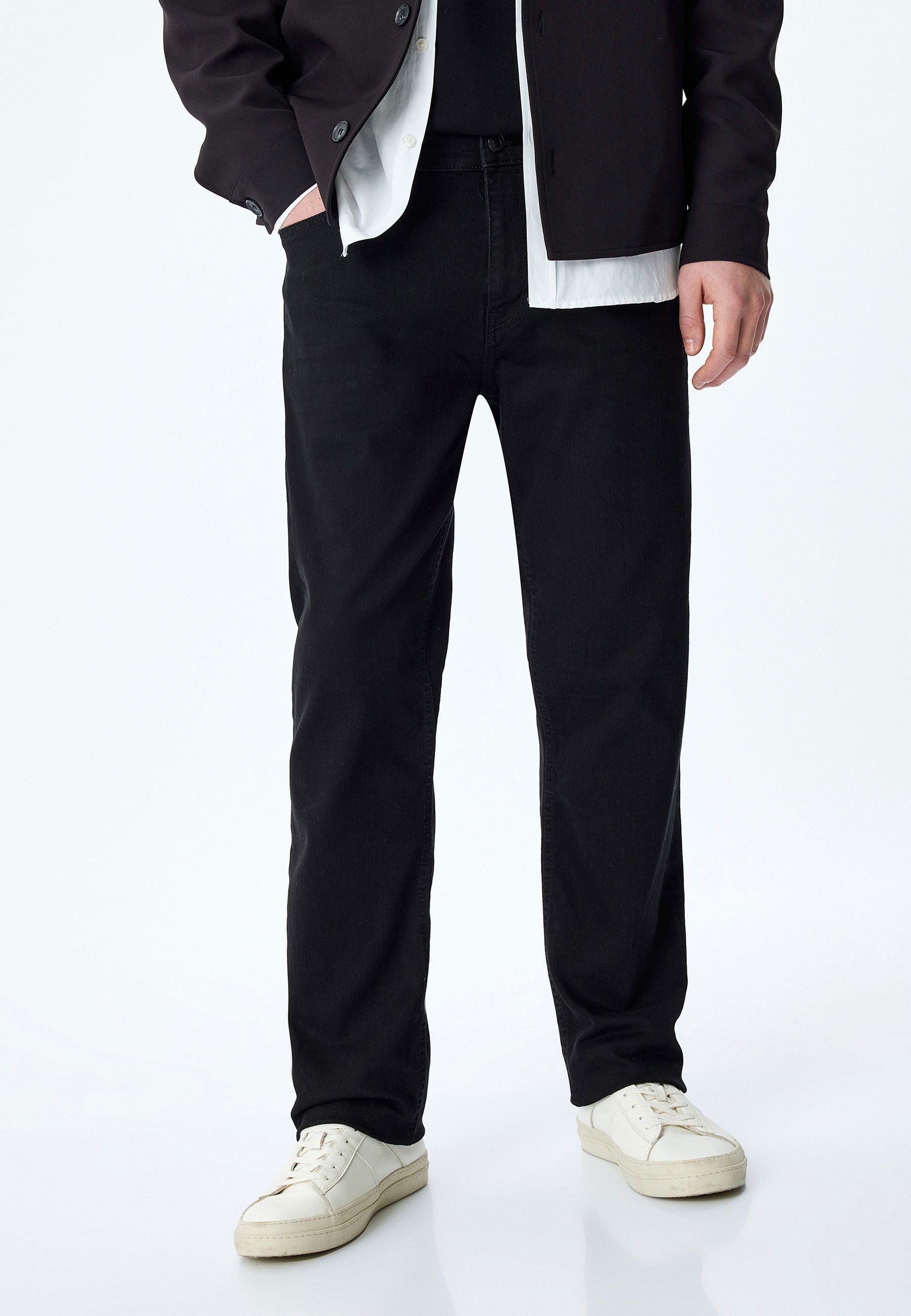 3/4-Jeans Denim Straight Straight-Jeans