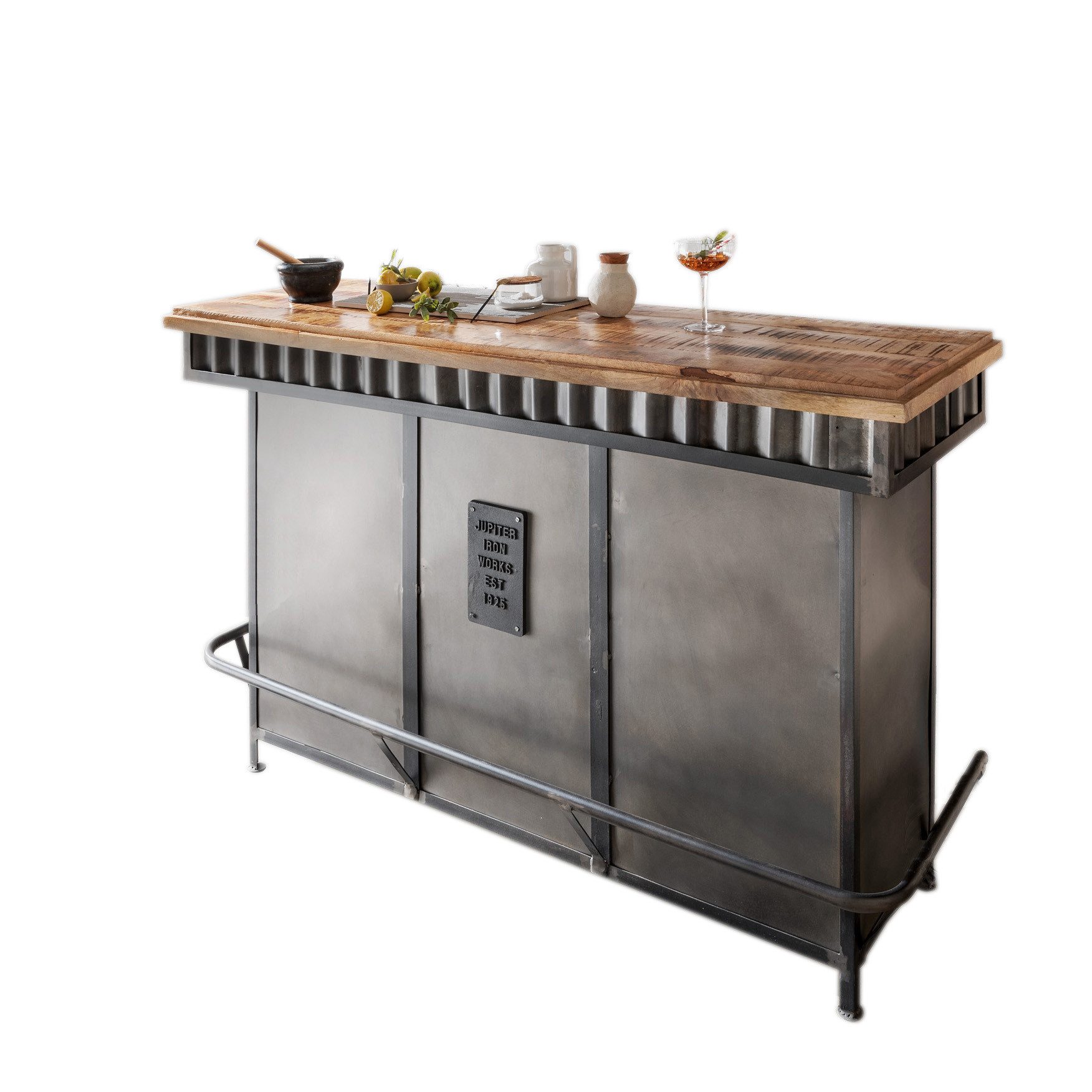 More2Home Barschrank Bartresen/Ladentheke PROST, vintage Metall günstig online kaufen