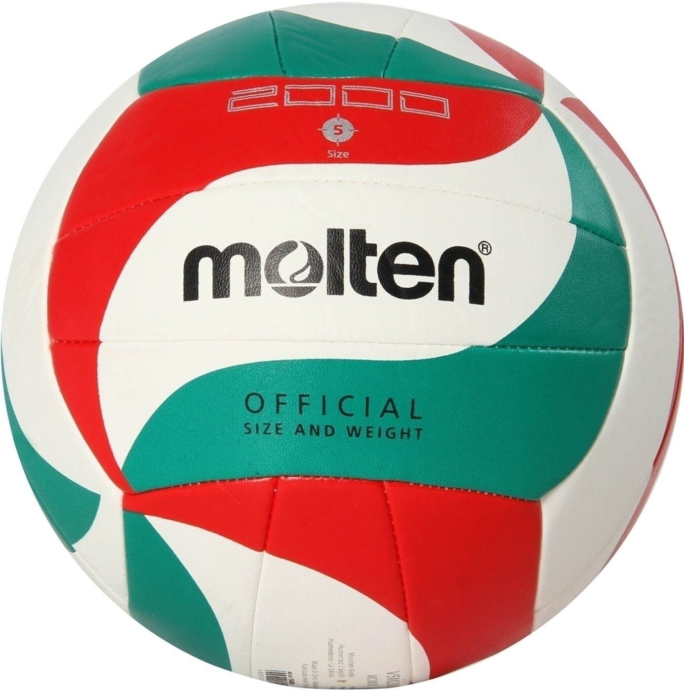 Molten Volleyball V5M2000 WEIß/GRÜN/ROT