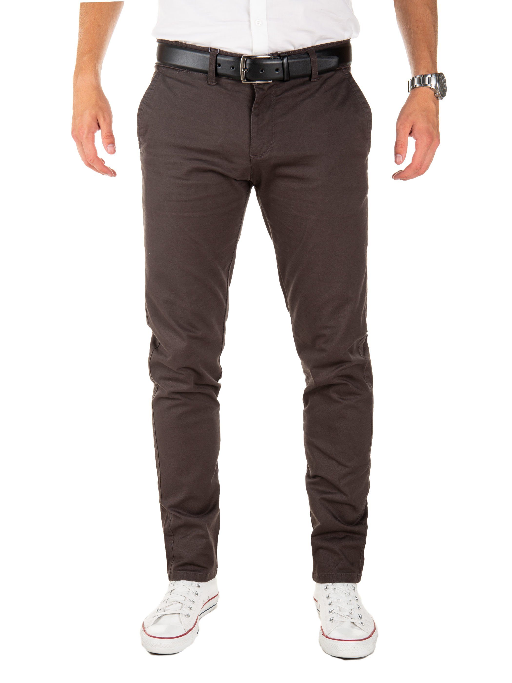Chinohose Modische Chino Hose Dustin von YAZUBI mit Gürtel