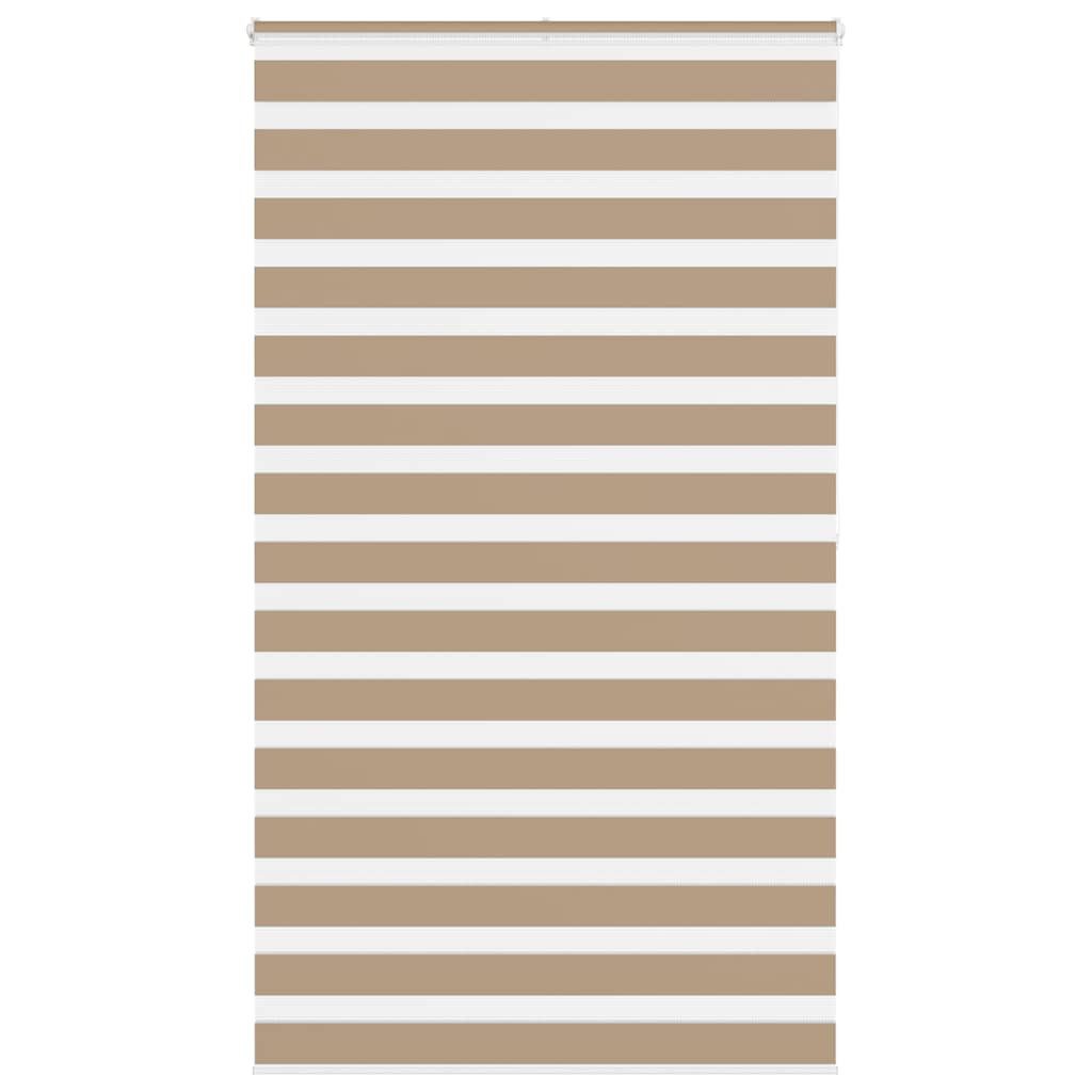 Rollo Doppelrollo Sandbraun 135x200 cm Stoffbreite 130,9 cm Polyester, vidaXL