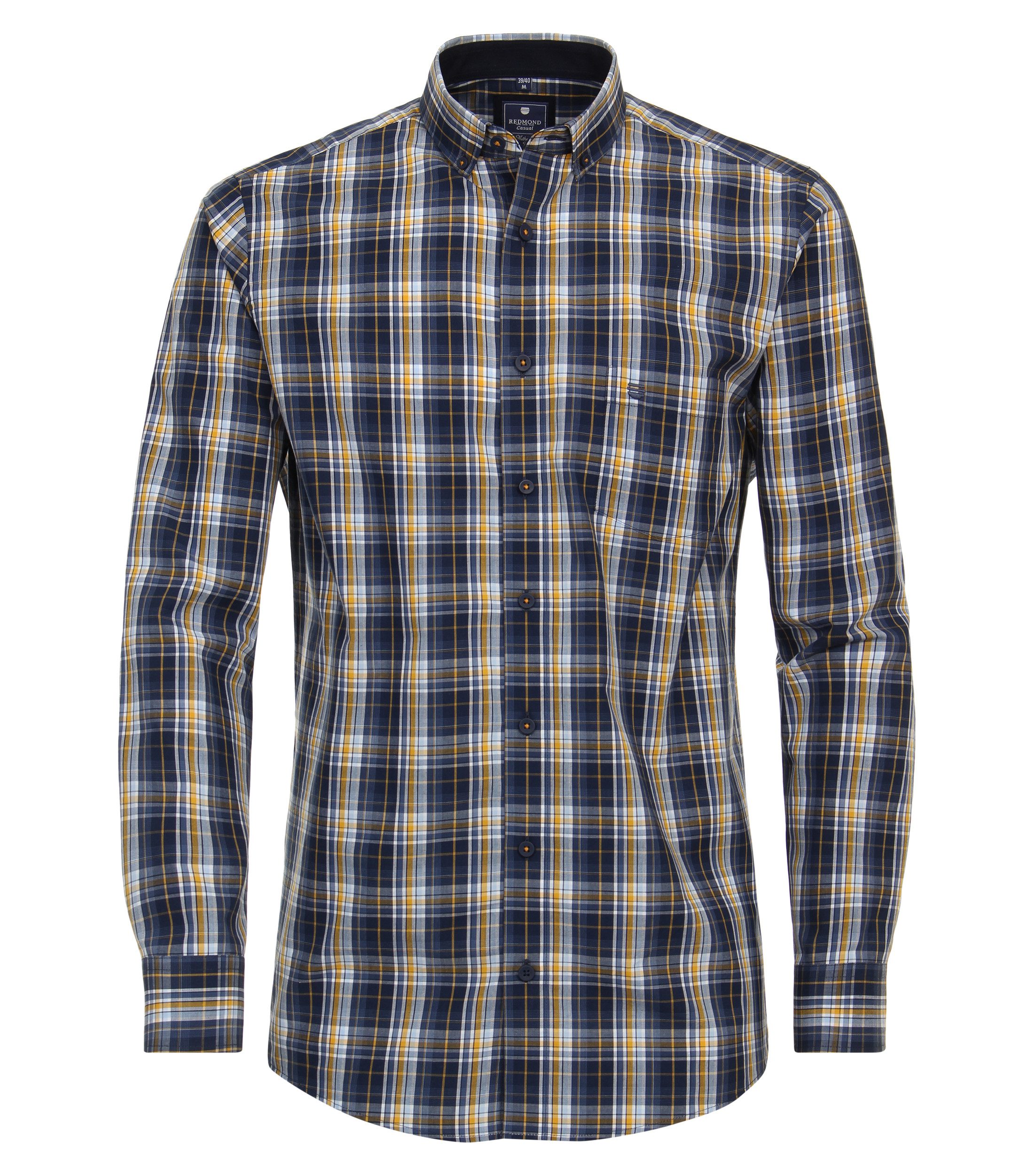 Langarmhemd kariert Comfort Fit