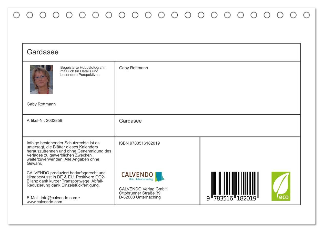 Thumbnail - CALVENDO Wandkalender Gardasee (Tischkalender 2026 DIN A5 quer), CALVENDO Monatskalender
