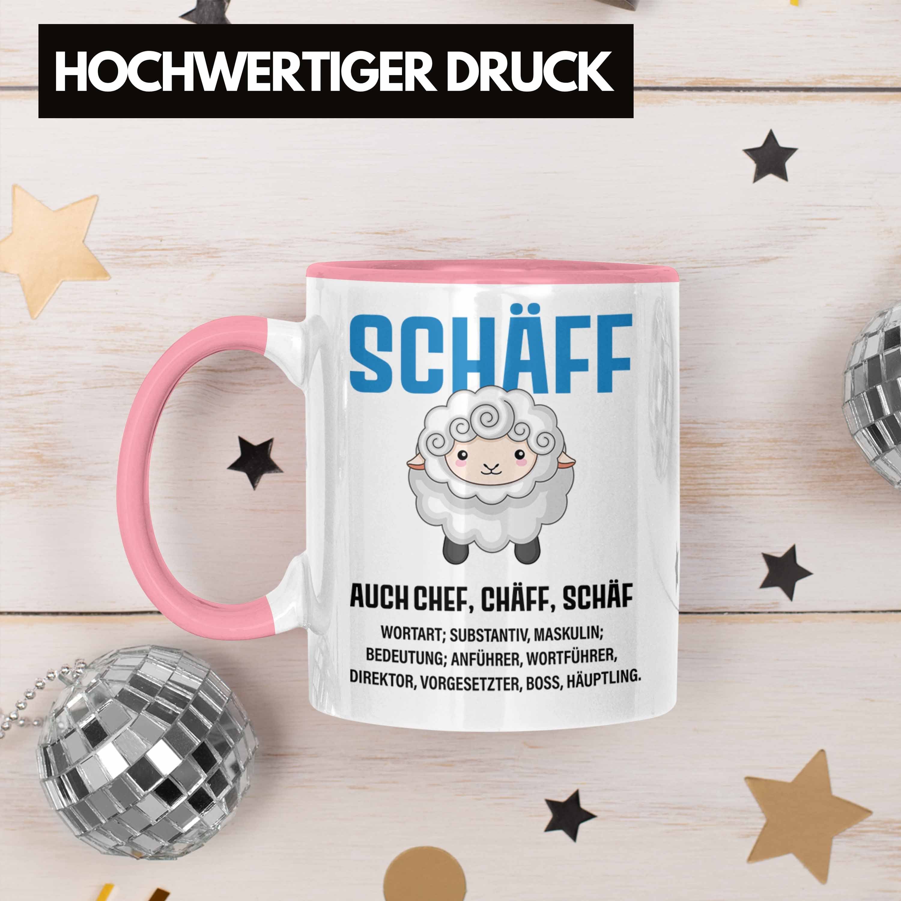 Geschenke Spruch Trendation - Lustig Tasse Abschied Geschenkidee Kaffeetasse Rosa Tasse Trendation Chef